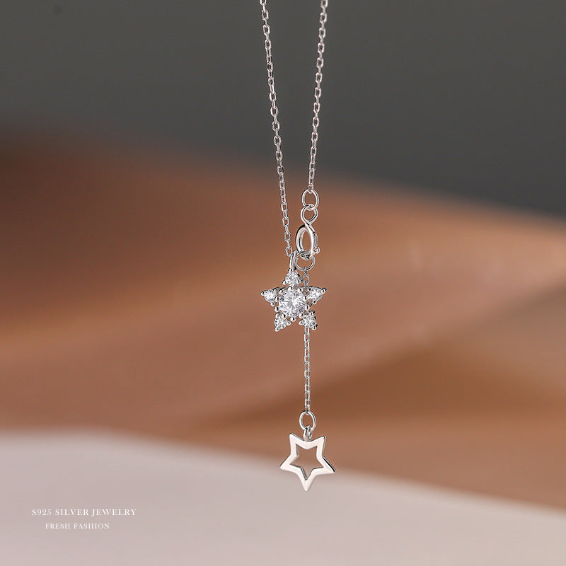 C廠 韓國韓版白金色鋯石 S925純銀鍍14K金項鍊批發 折扣@洽客服 26.03.W3「A2326」