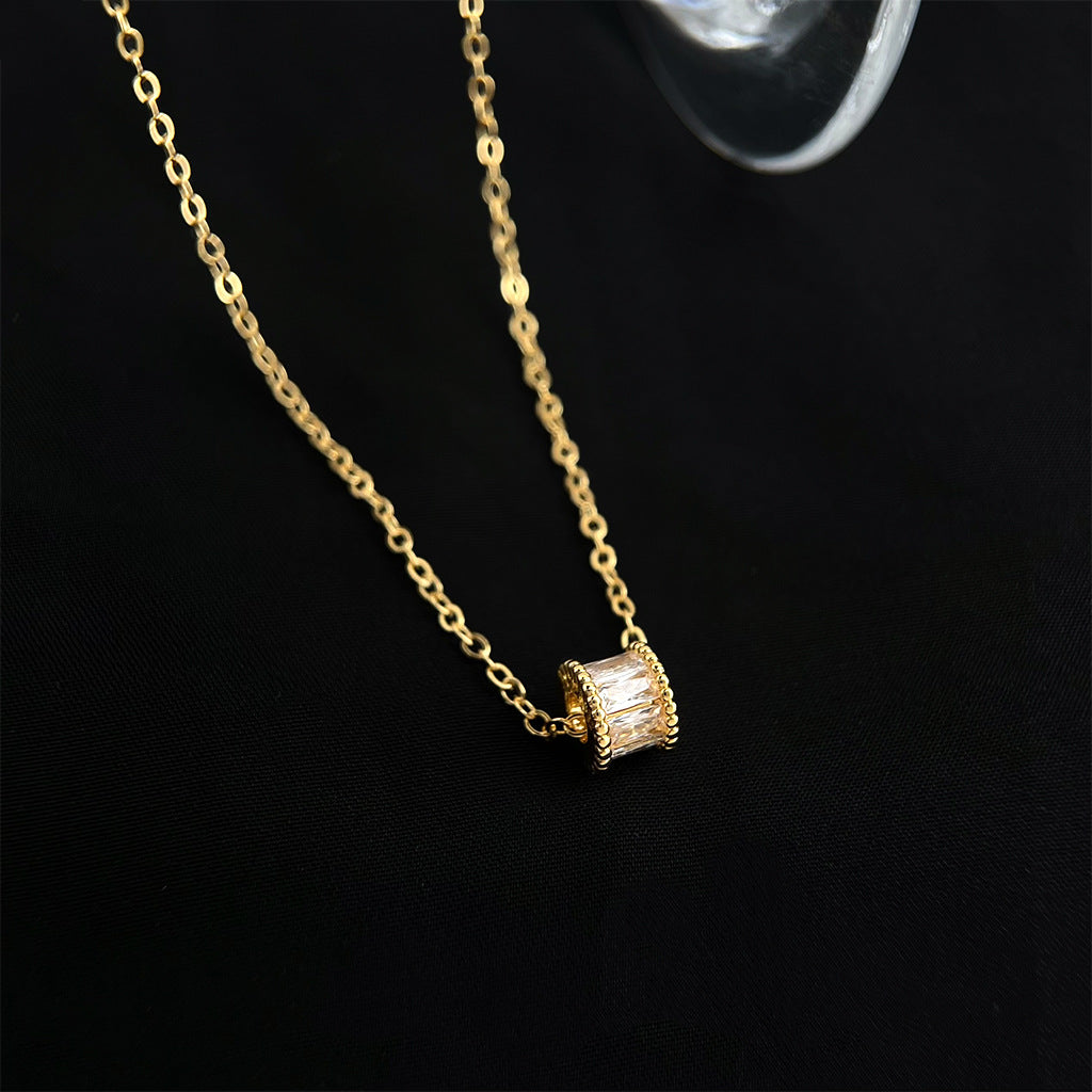 A廠 日韓款輕奢小蠻腰鋯石項鍊 批發 折扣@洽客服 25.12.W2「B-506」