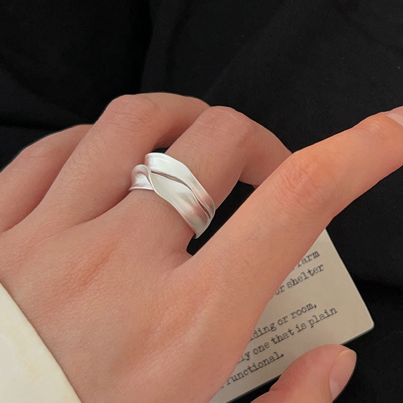 C3廠 韓國韓版噴砂不規則S925純銀戒指 批發 折扣@洽客服 25.10.W5「JZ085」