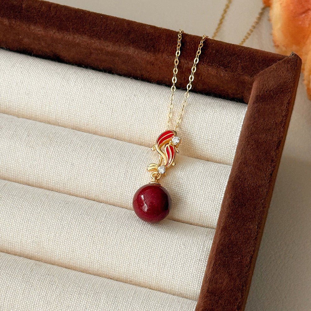 C廠  S925純銀｜相思豆項鍊 批發 折扣@洽客服 25.01.W4「A4974」