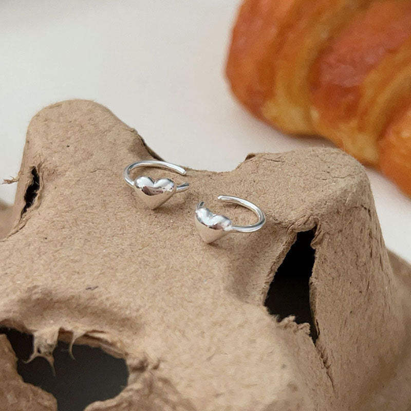 C3廠 韓國韓版S925純銀｜極簡愛心耳骨夾 批發 折扣@洽客服 26.02.W3「es199」