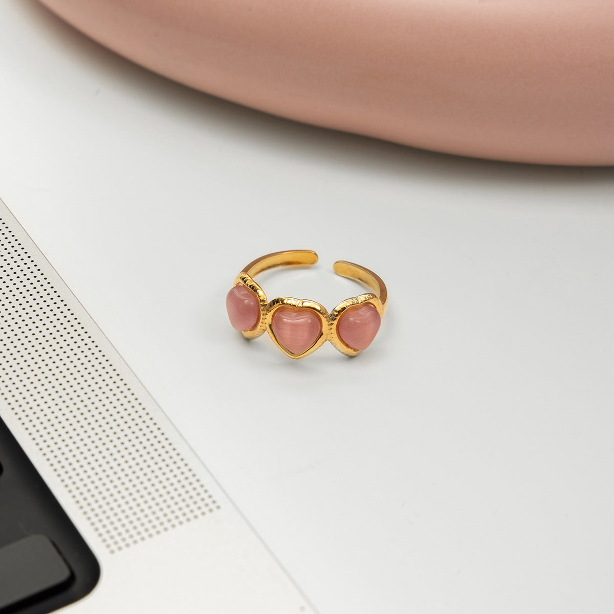 B廠 歐美款ESTHER 鈦鋼鍍18K金戒指 批發 折扣@洽客服 25.12.W3「JDR0210001,JDR0302004-PK,JDR0306055-PS」