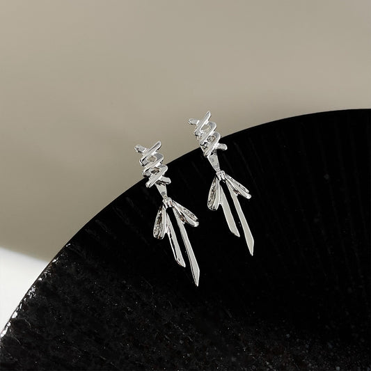 A廠 日韓款 絲帶蝴蝶結銀針耳環 批發 折扣@洽客服 25.11.W2「3050」