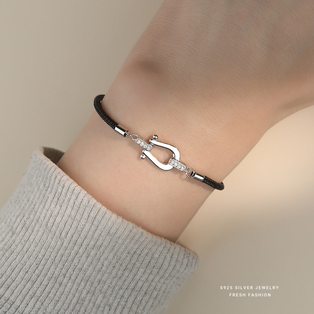 C廠  S925純銀｜環環相扣馬蹄扣手鍊 批發 折扣@洽客服 25.01.W4「YL0138」