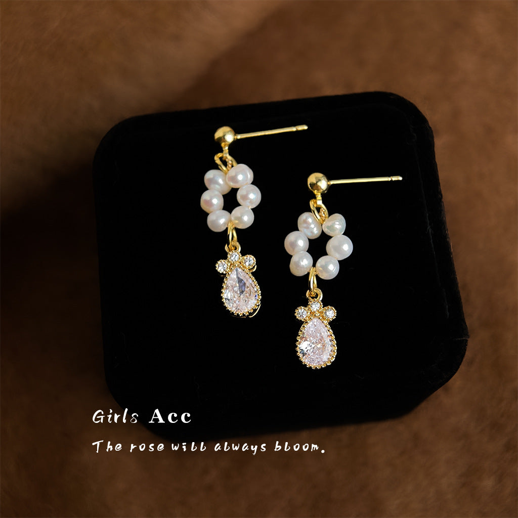 A廠 日韓千金小姐淡水珍珠銀針耳環 批發 折扣@洽客服 25.12.W3「241」