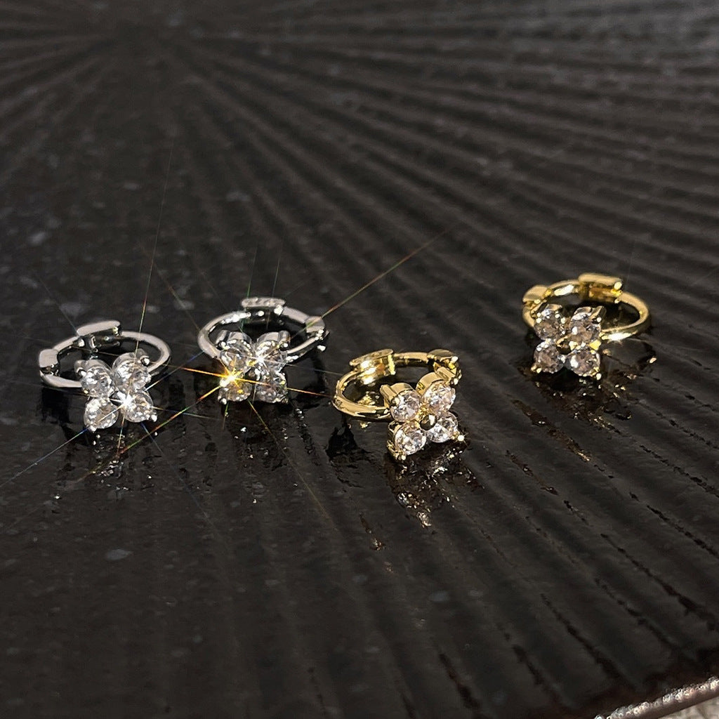 A廠 日韓款迷你鋯石花銅微鑲鋯石銀針耳環 批發 折扣@洽客服 25.12.W2「B-20-B-21」