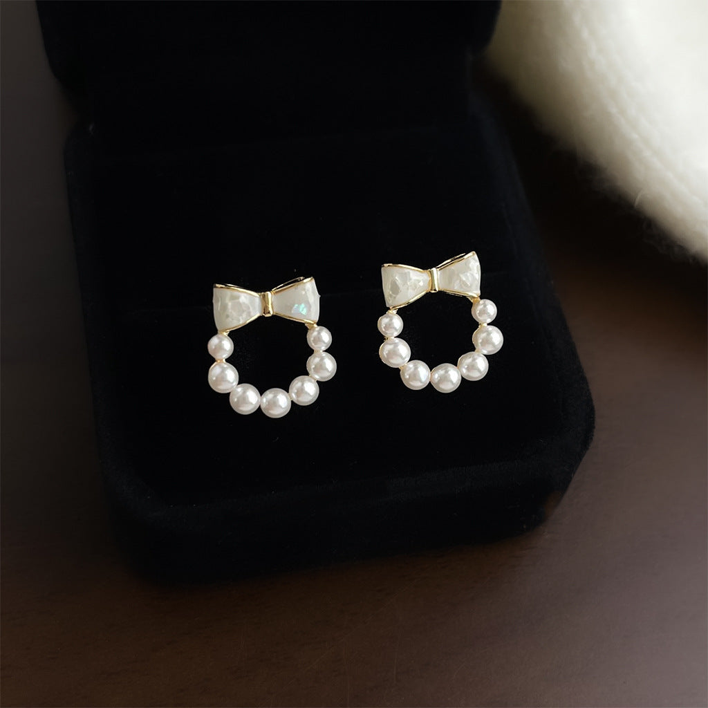 A廠 日韓蝴蝶結貝殼銀針耳環 批發 折扣@洽客服 25.12.W3「1578」