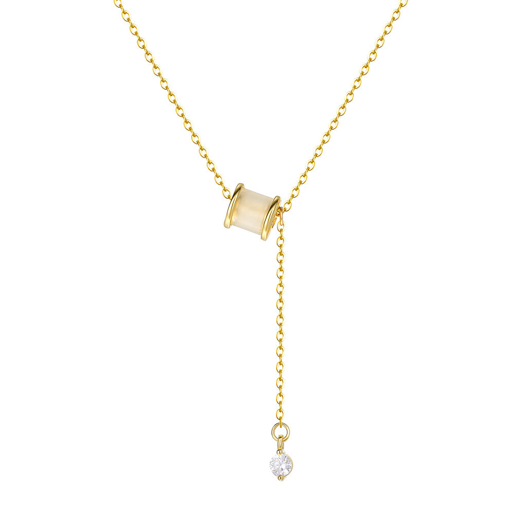 C廠 韓國韓版白玉髓小蠻腰S999純銀項鍊 批發 折扣@洽客服 25.12.W1「A4654」