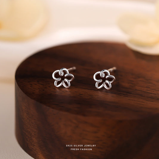 C廠 韓國韓版氣質花卉S925純銀耳環 批發 折扣@洽客服 26.03.W1「E6232」