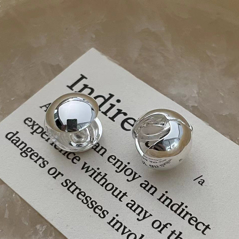 C2廠 韓國韓版不規則光面感S925銀耳環 批發 折扣@洽客服 25.11.W3「SE2502」