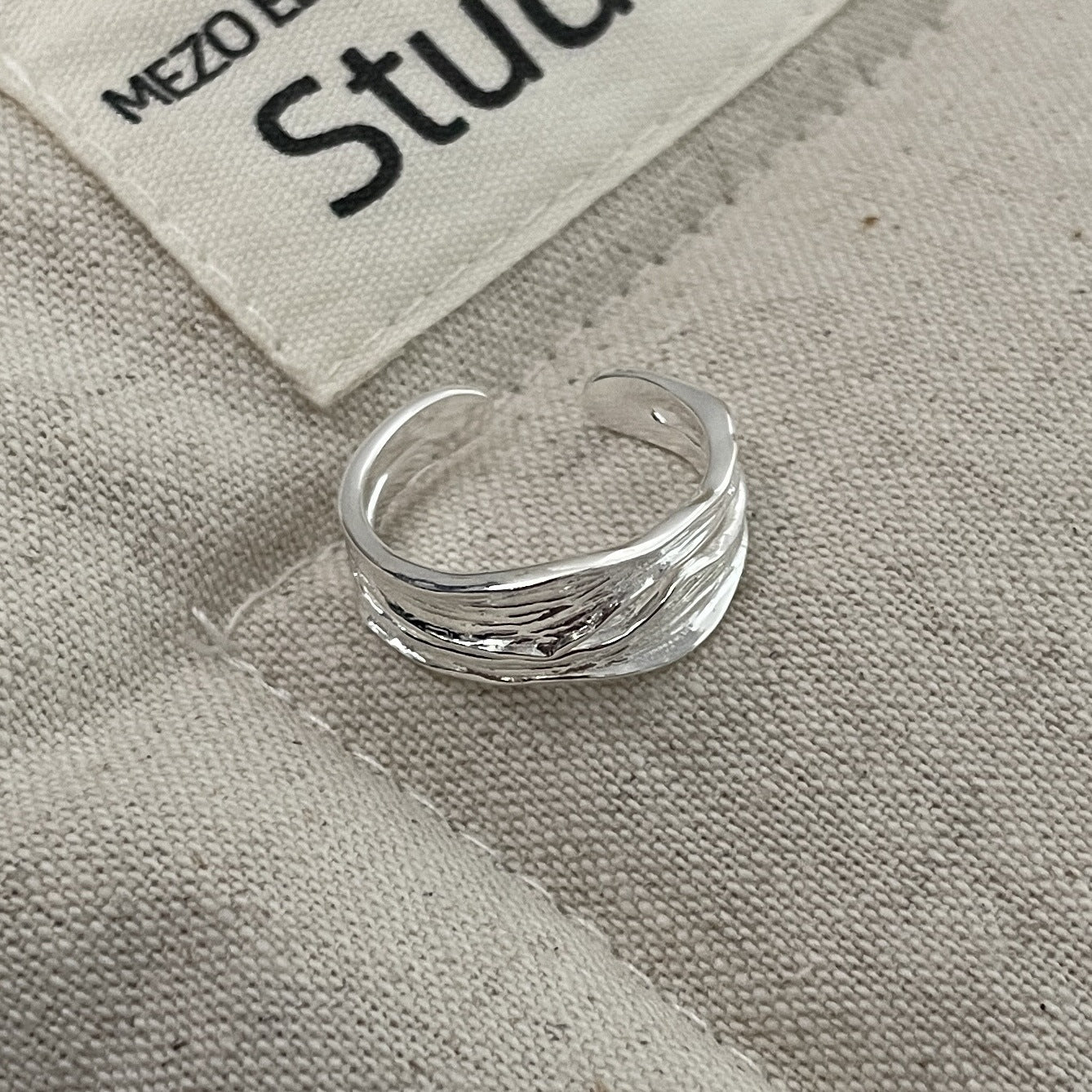 C2廠 韓國韓版褶皺條紋寬面S999純銀戒指 批發 折扣@洽客服 26.01.W1「XSR1130」