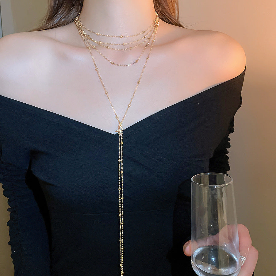 A2廠 韓國韓版多層鏈十字架項鍊 批發 折扣@洽客服 25.10.W5「HN10141」