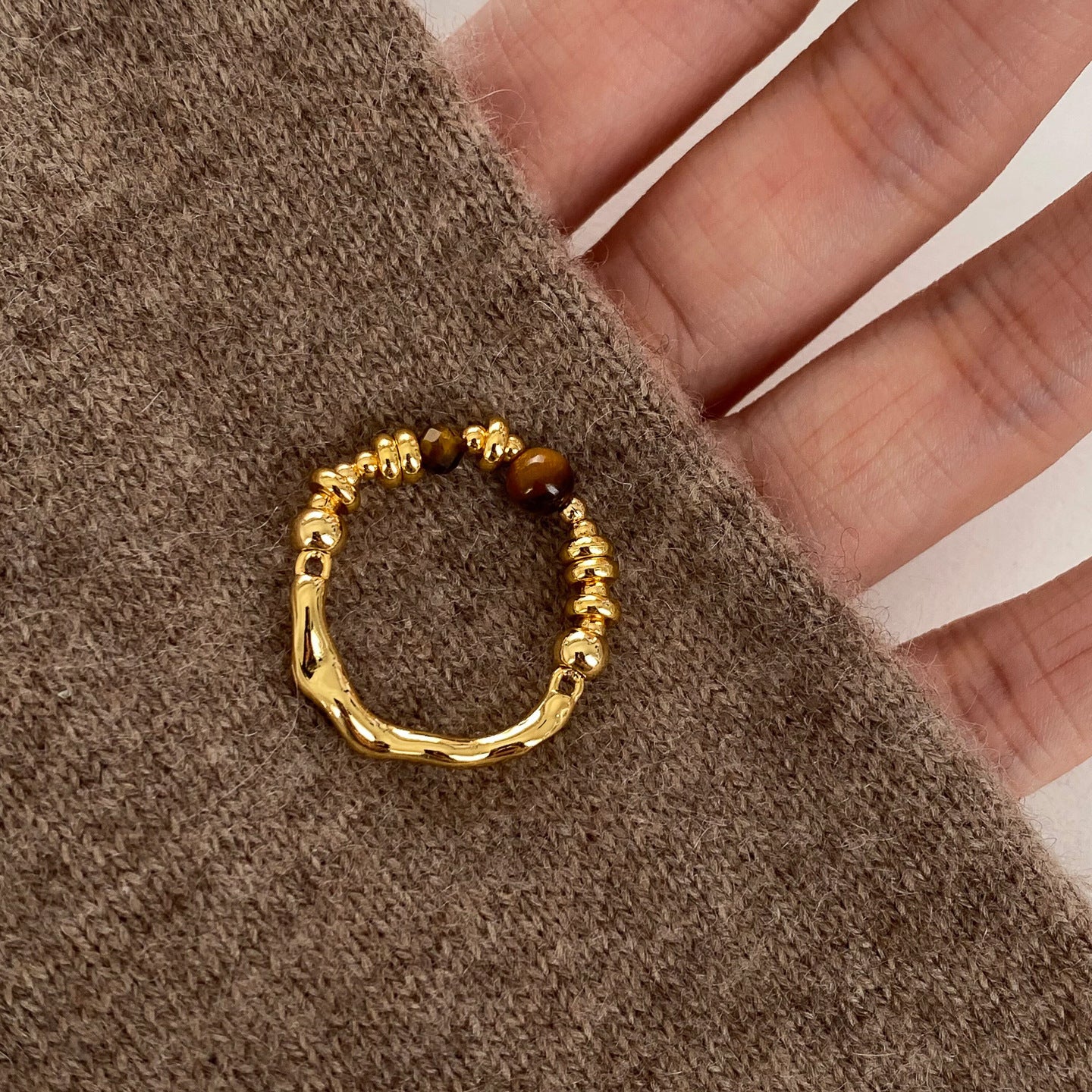 A2廠 韓國韓版金屬珍珠不規則串珠戒指 批發 折扣@洽客服 25.12.W4「WR614」