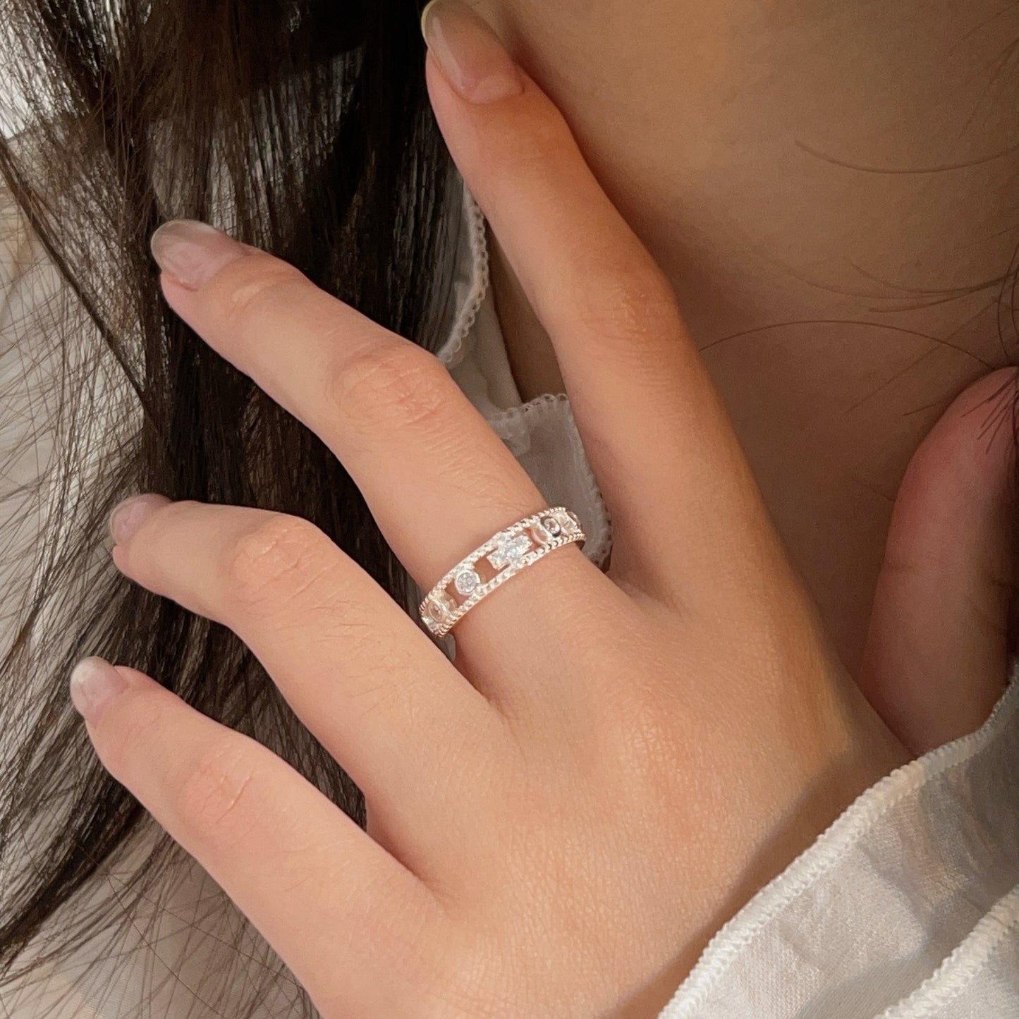 C3廠 韓國韓版閃鑽十字架S925純銀戒指批發 折扣@洽客服 25.03.W2「jz112」