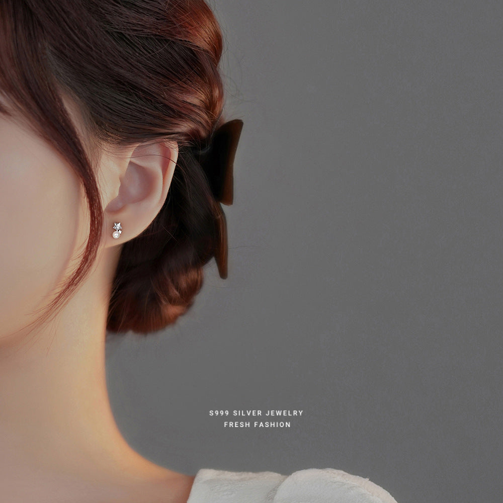 C廠 韓國韓版圓珠星星S999純銀耳環 批發 折扣@洽客服 25.10.W3「E3372」