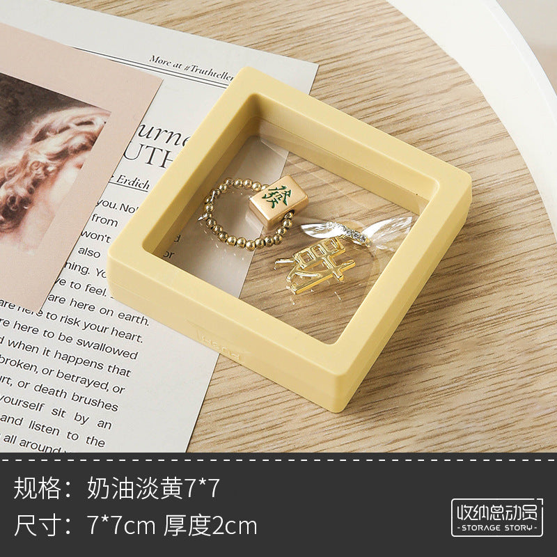 時尚透明薄膜飾品盒「AQ061」