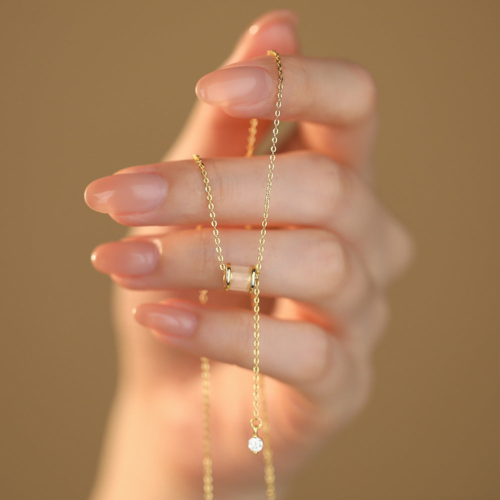 C廠 韓國韓版白玉髓小蠻腰S999純銀項鍊 批發 折扣@洽客服 25.12.W1「A4654」