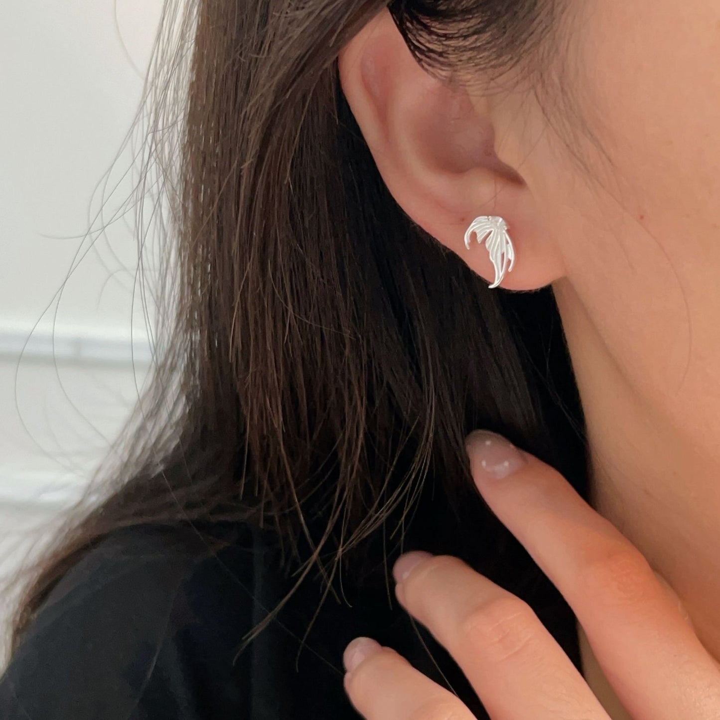 C3廠 韓版重工天使之翼S925純銀耳環 批發 折扣@洽客服 25/11.W4「es172」