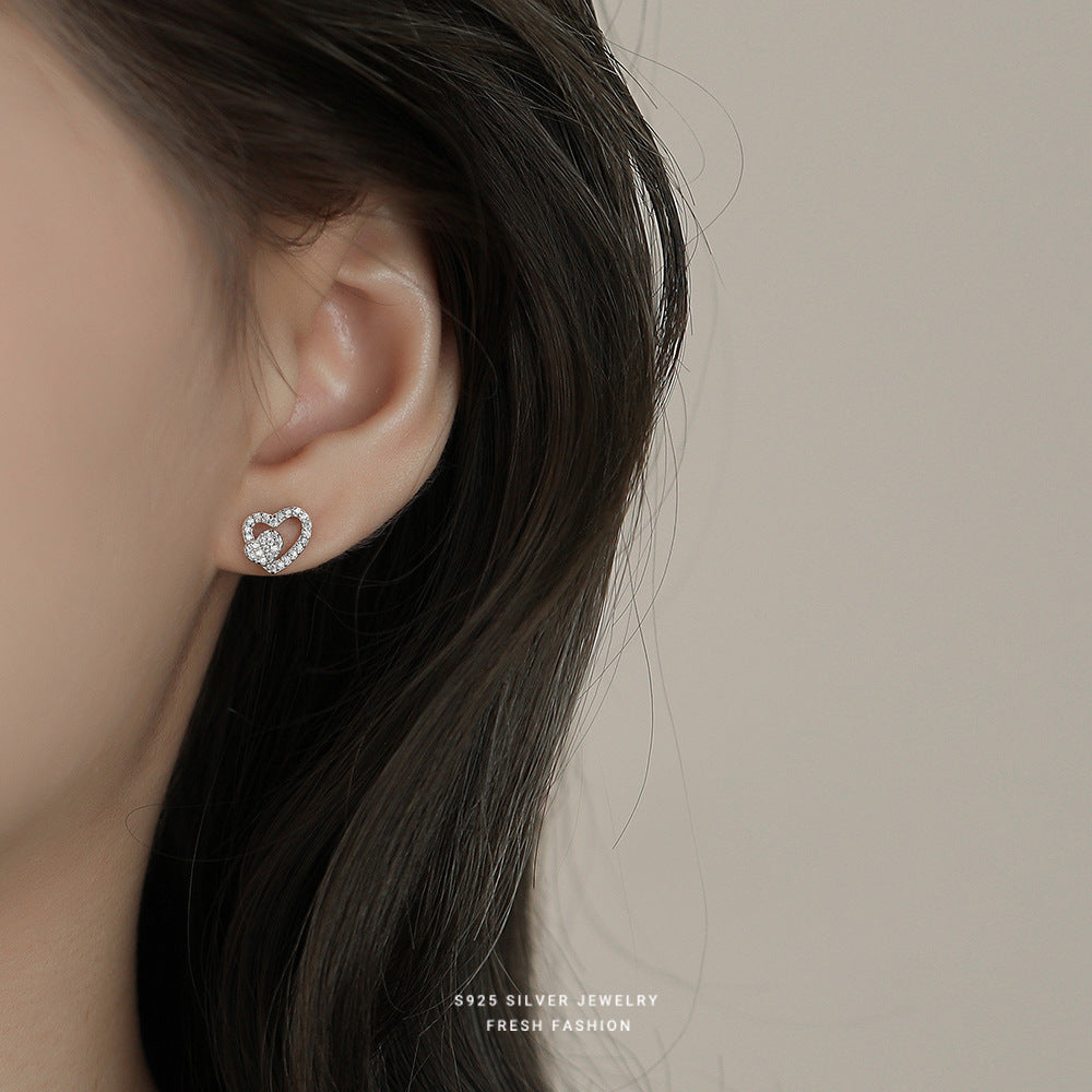 C廠 韓國韓版精緻愛心S925純銀耳環 批發 折扣@洽客服 25.12.W1「E5858」