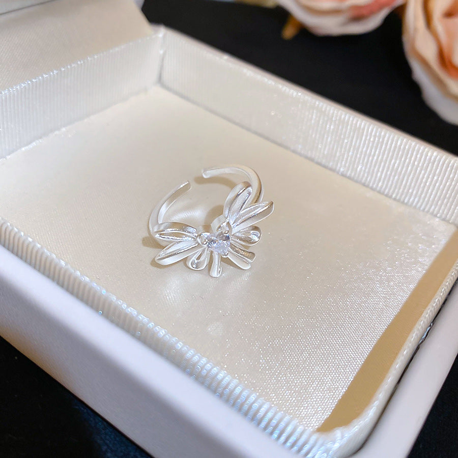 A2廠 韓國韓版鋯石蝴蝶結開口戒指批發 折扣@洽客服 26.03.W3「HR3014」