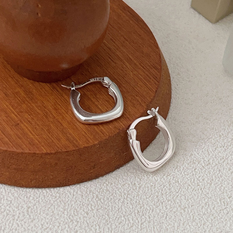 C3廠 韓國韓版方形幾何S925純銀耳環 批發 折扣@洽客服 25.11.W1「ES020-1」