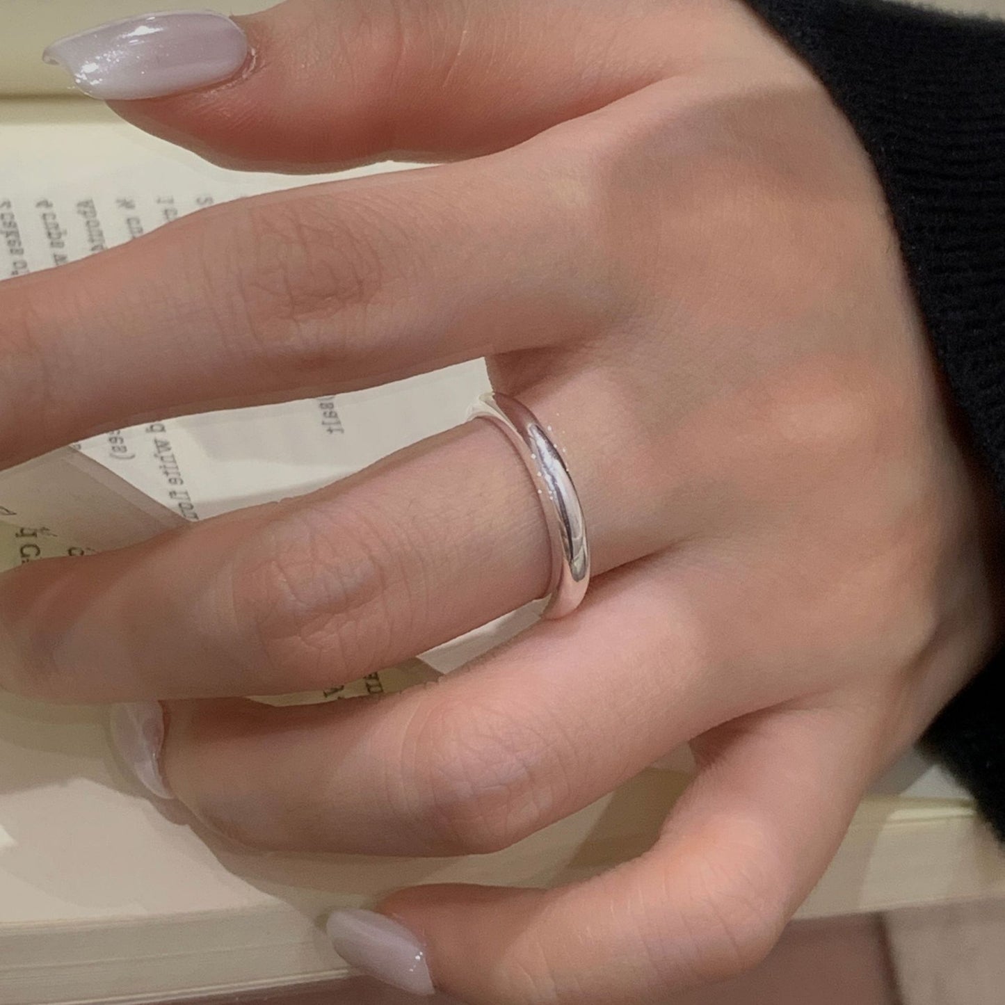 C2廠 韓國韓版泥鰍背素圈S925純銀戒指 批發 折扣@洽客服 26.01.W1「SR1451」