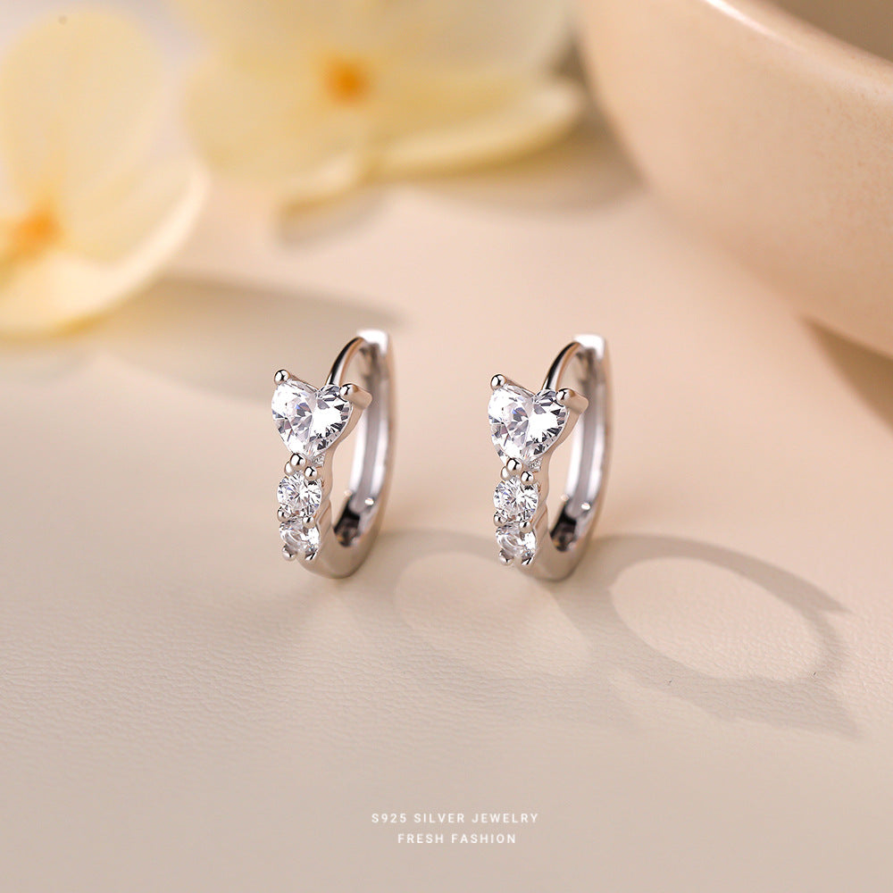 C廠 韓國韓版精緻愛心S925純銀耳環 批發 折扣@洽客服 25.11.26「E5790」