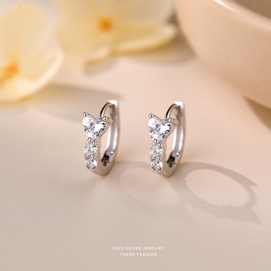 C廠 韓國韓版精緻愛心S925純銀耳環 批發 折扣@洽客服 25.11.26「E5790」