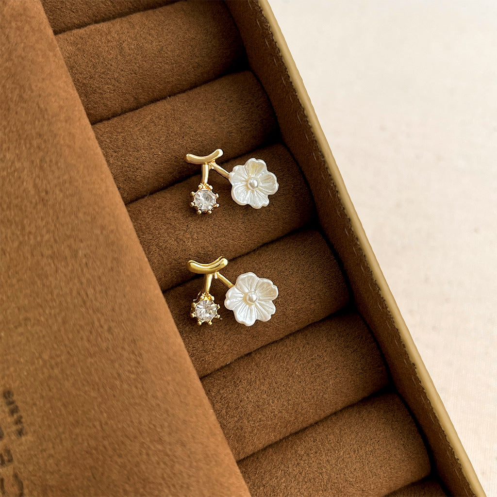 A廠 日韓款簡約花朵銀針耳環批發 折扣@洽客服 26.04.W3「A883」