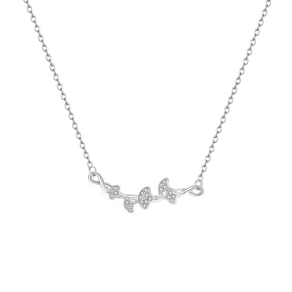 C廠 韓國韓版三生有杏 杏葉吊墜S925純銀項鍊 批發 折扣@洽客服 25.10.W5「A4476」