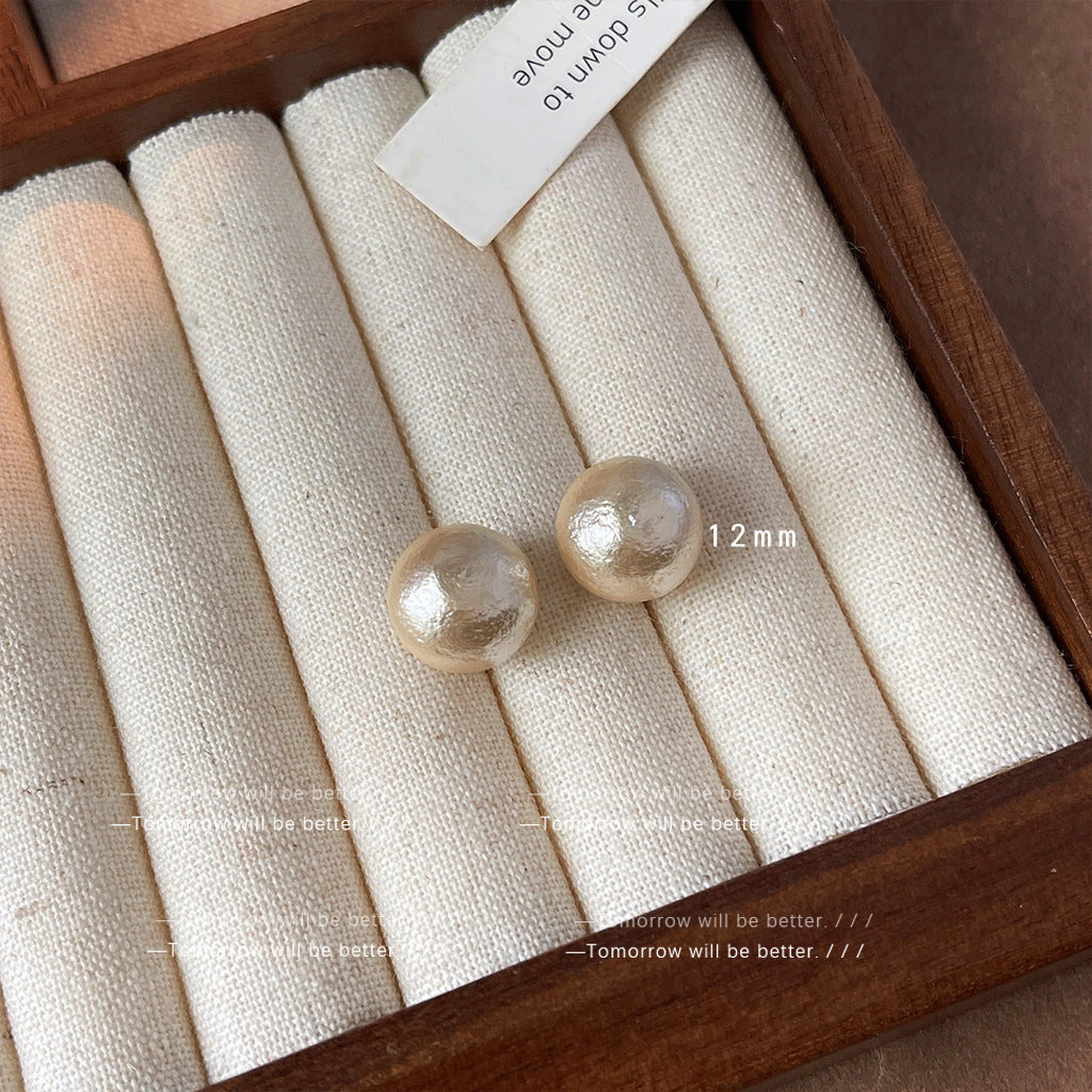 A廠 日韓款 赫本風棉花珍珠銀針耳環 批發 折扣@洽客服 25.11.W1「301-340」