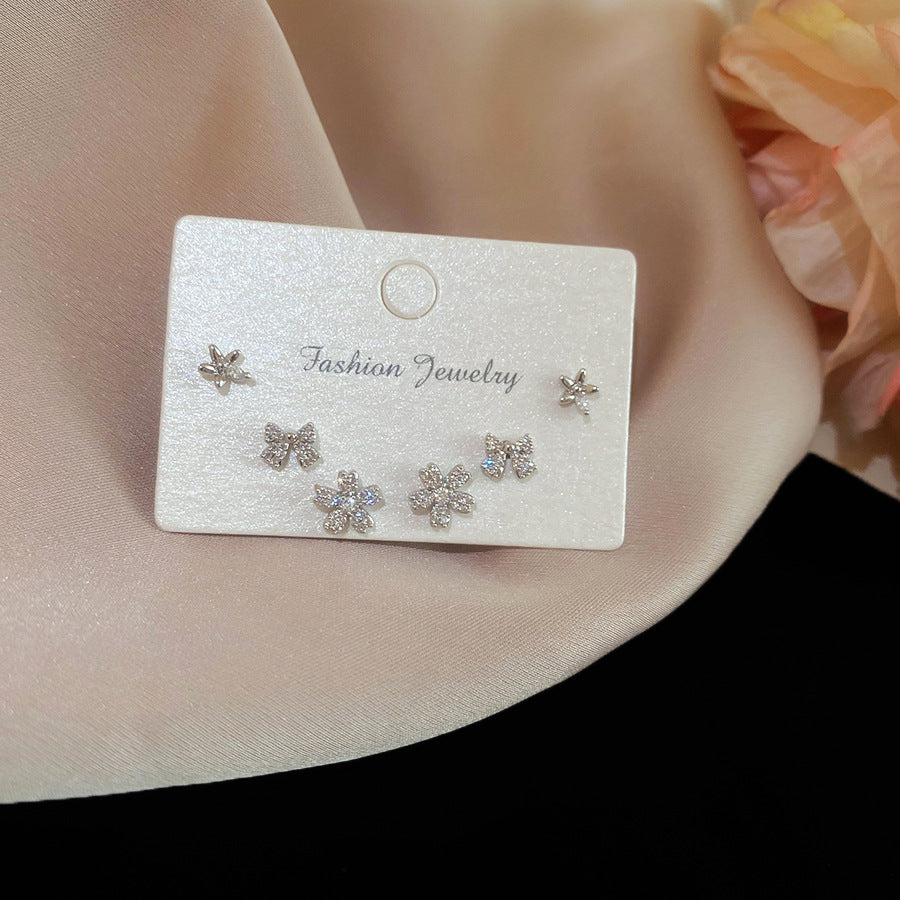 A2廠 【限量超值套組】 鋯石愛心花朵電鍍14K真金耳環批發 折扣@洽客服 26.03.W2「HE30772HE30771HE30773」