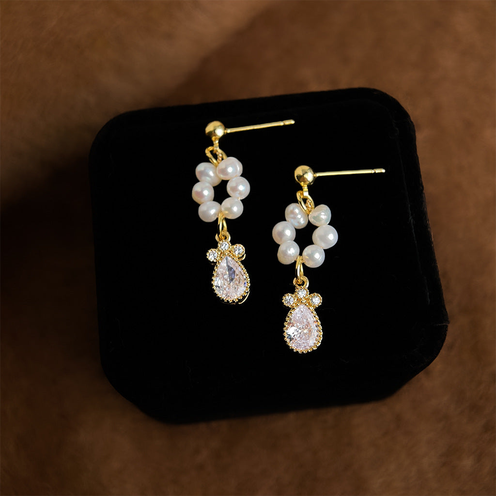 A廠 日韓千金小姐淡水珍珠銀針耳環 批發 折扣@洽客服 25.12.W3「241」