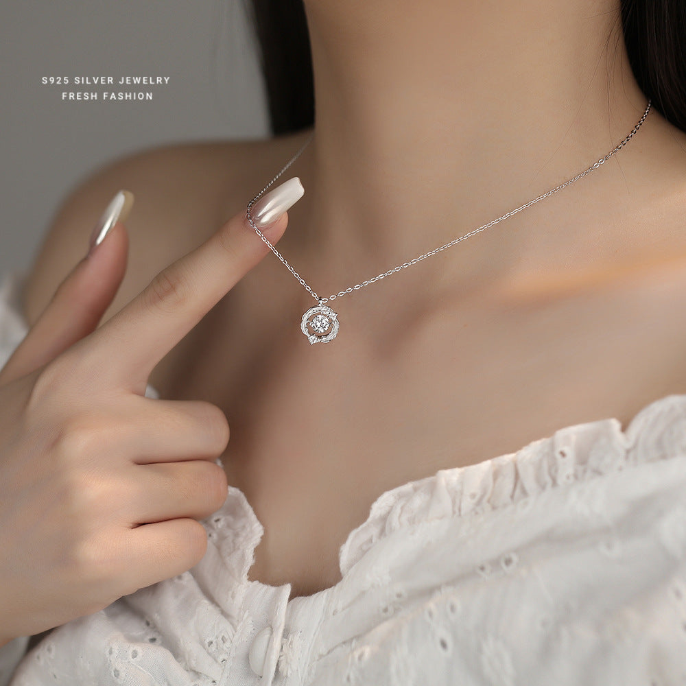 C廠 韓國韓版羽毛靈動托帕石S925純銀項鍊 批發 折扣@洽客服 25.11.W1「F6429」