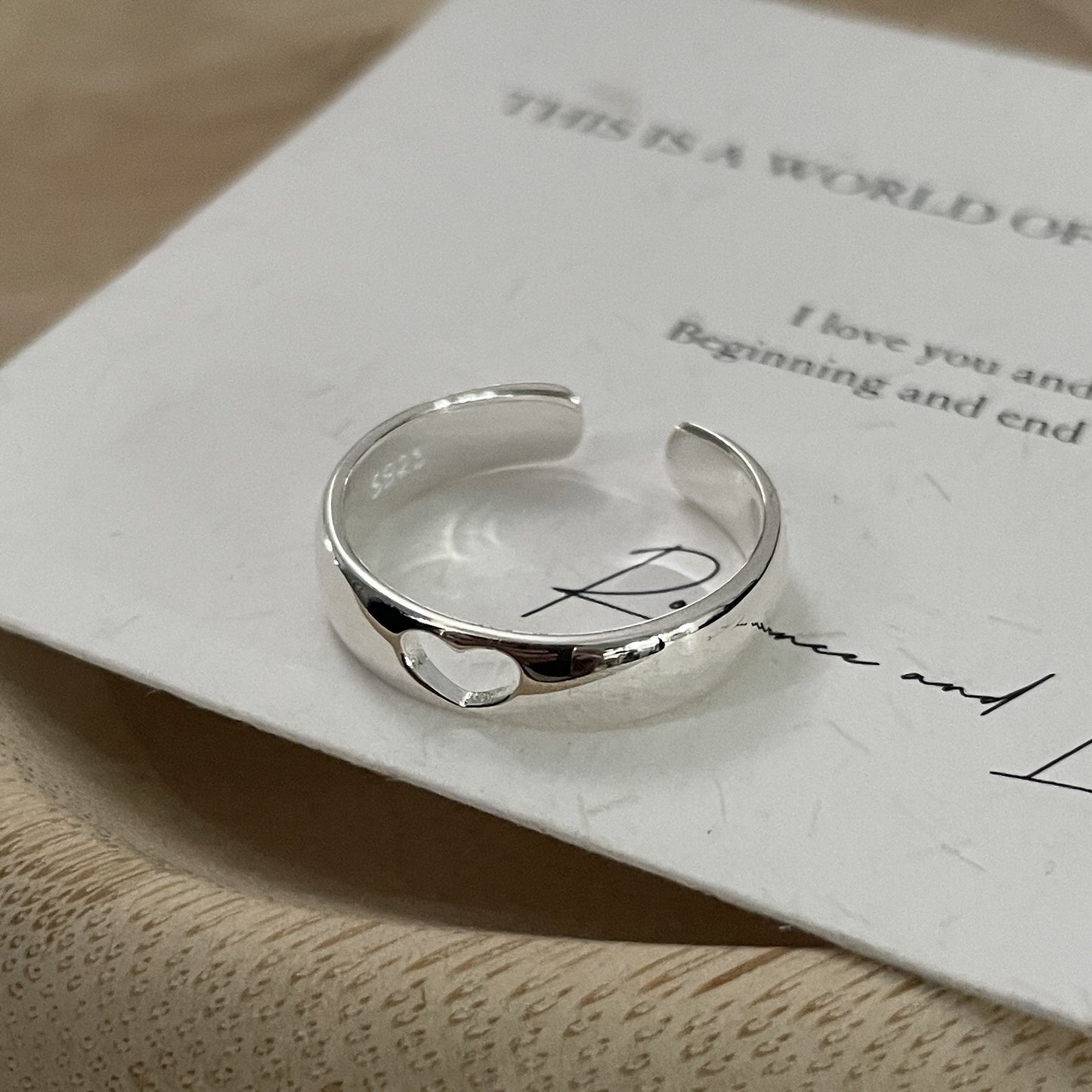 C2廠 韓國韓版鏤空愛心S925純銀戒指 批發 折扣@洽客服 25.11.W3「SR1190」