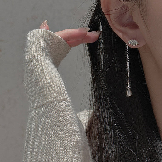 C2廠 韓系眼鏡流蘇S925純銀耳環批發 折扣@洽客服 26.07.W5「EHJ093」