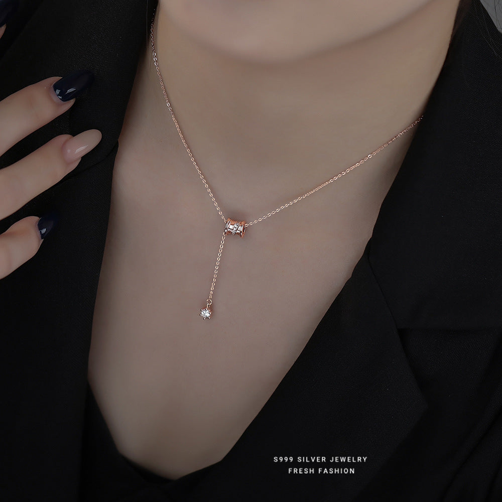 C廠 韓國韓版時來運轉小蠻腰S999純銀項鍊 批發 折扣@洽客服 24.11.W2「A4590」