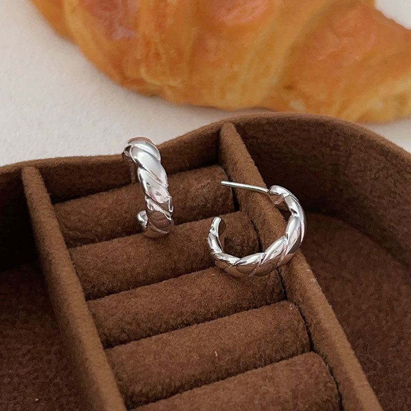 C3廠 韓版重工菱格S925純銀耳環 批發 折扣@洽客服 25/11.W4「HES022-1」