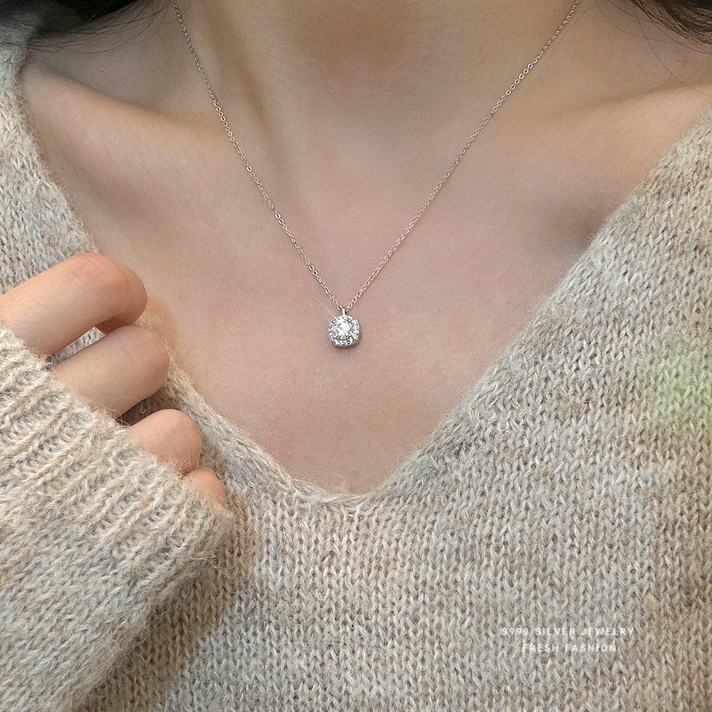 C廠 韓國韓版滿天星方糖 S999純銀項鍊 批發 折扣@洽客服 25.12.W4「A4791」