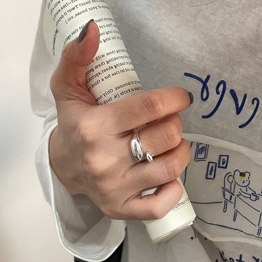 C2廠 韓系限量款幾何水滴S925純銀戒指批發 折扣@洽客服 26.03.W3「XSR1077」