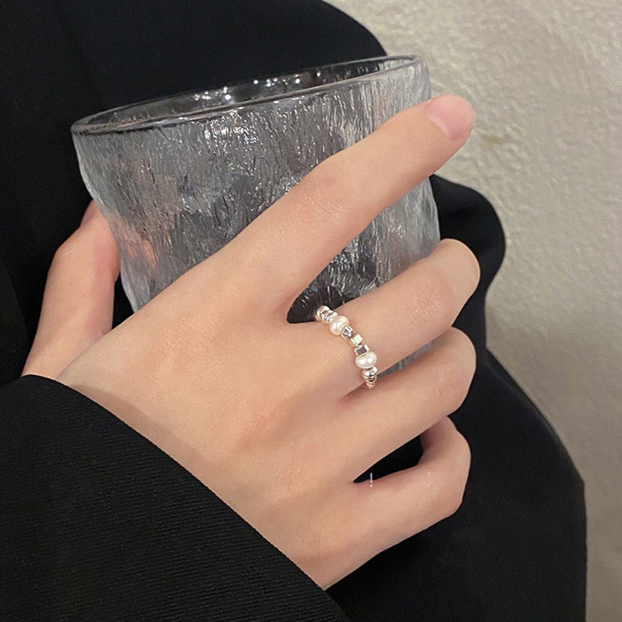 A2廠 韓國韓版金屬珍珠不規則串珠戒指 批發 折扣@洽客服 25.12.W4「WR614」