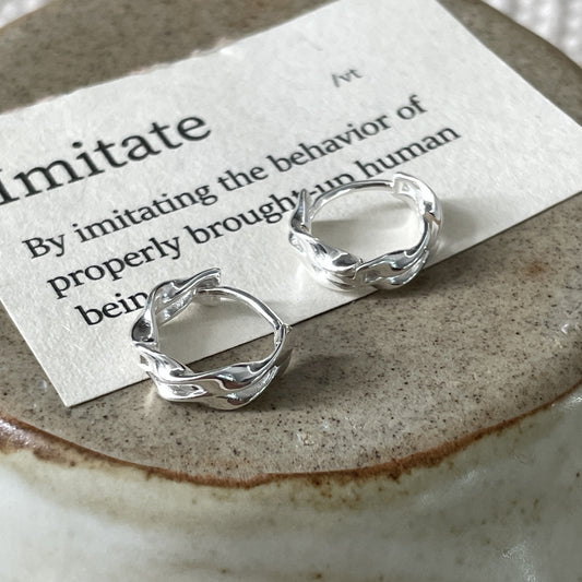 C2廠 韓系限量款雙層波浪S925純銀耳環批發 折扣@洽客服 26.03.W3「XSE2499」