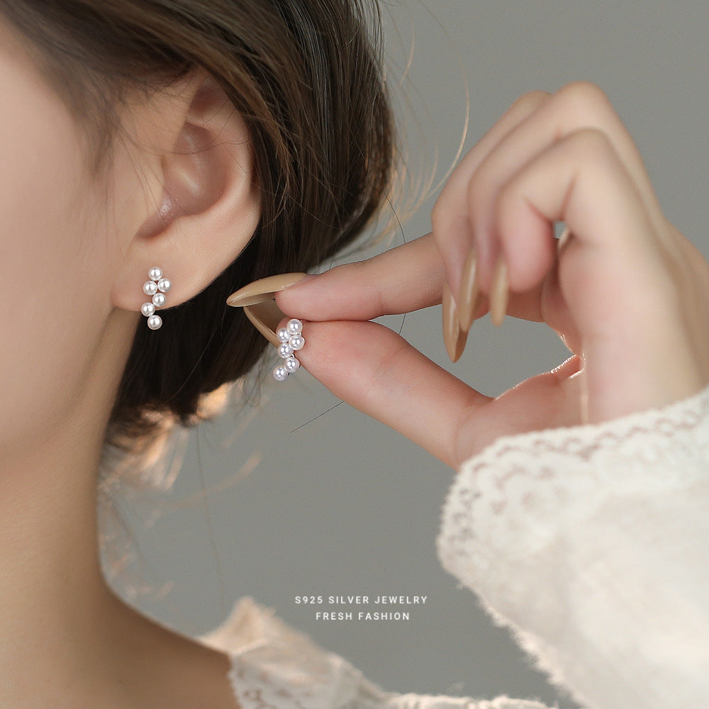 C廠 韓國韓版氣質輕奢珍珠 S925純銀耳環 批發 折扣@洽客服 25.12.W3「E5886」