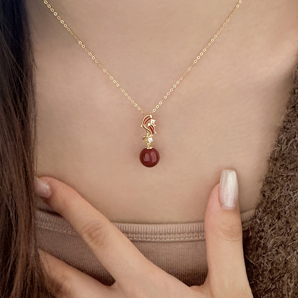 C廠  S925純銀｜相思豆項鍊 批發 折扣@洽客服 25.01.W4「A4974」