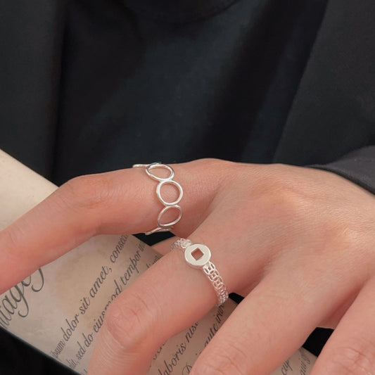 C3廠 韓國韓版銅錢S925純銀戒指 批發 折扣@洽客服 26.04.W3「HJZ432 HJZ436」