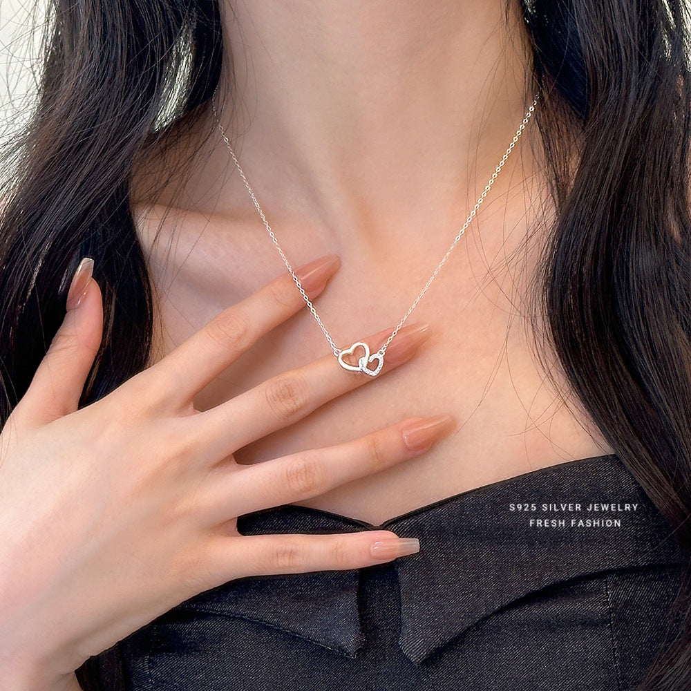 C廠 韓國韓版環環相扣眷愛S925純銀項鍊批發 折扣@洽客服 26.03.W3「A3502」