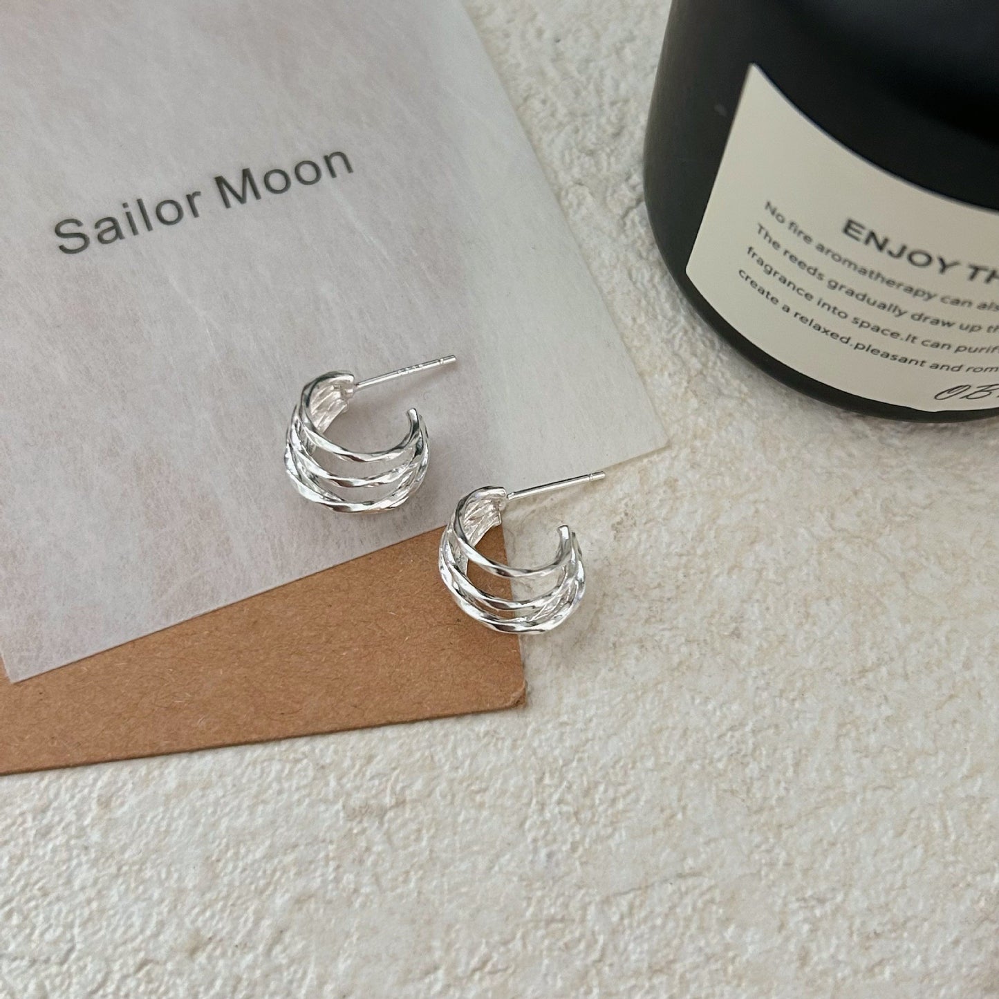 C3廠 韓國韓版S925純銀｜幾何多層C型耳環 批發 折扣@洽客服 26.02.W3「ES162」