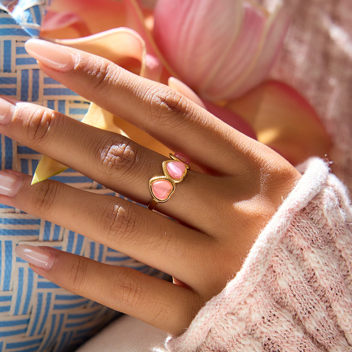 B廠 歐美款ESTHER 鈦鋼鍍18K金戒指 批發 折扣@洽客服 25.12.W3「JDR0210001,JDR0302004-PK,JDR0306055-PS」