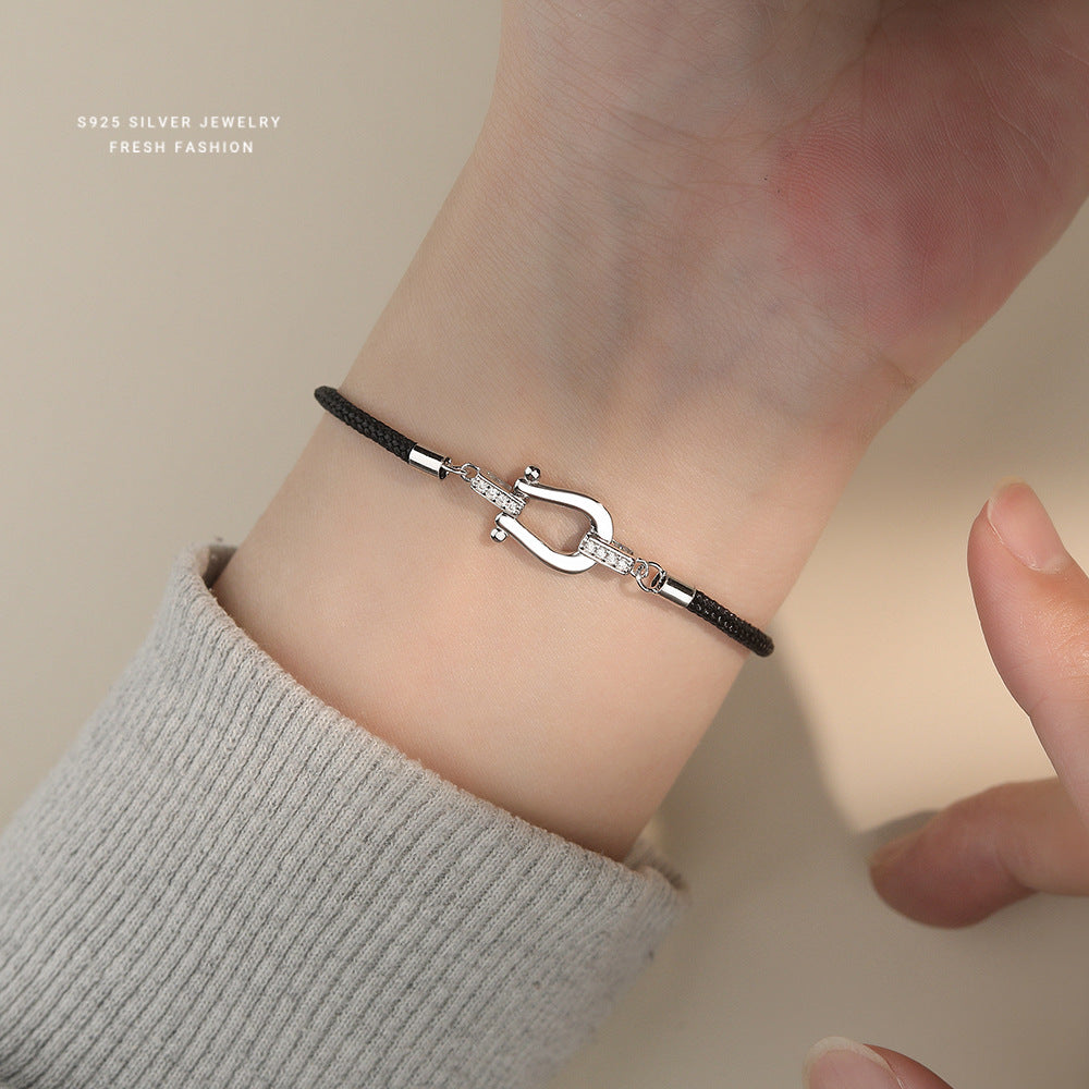 C廠  S925純銀｜環環相扣馬蹄扣手鍊 批發 折扣@洽客服 25.01.W4「YL0138」