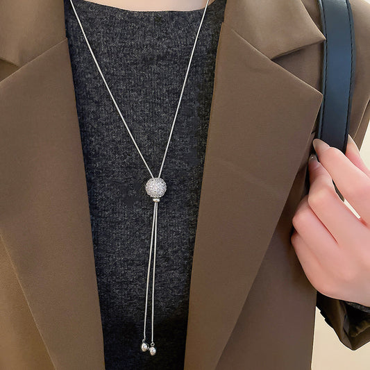 A2廠 韓國韓版幾何圓形吊墜抽拉式項鍊 批發 折扣@洽客服 25.10.W3「HN10172」